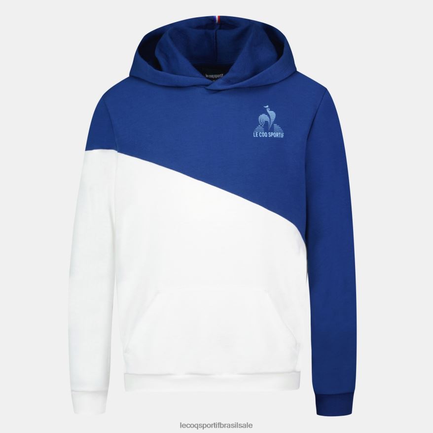 Le Coq Sportif roupas moletom com capuz azul crianças 84V684395