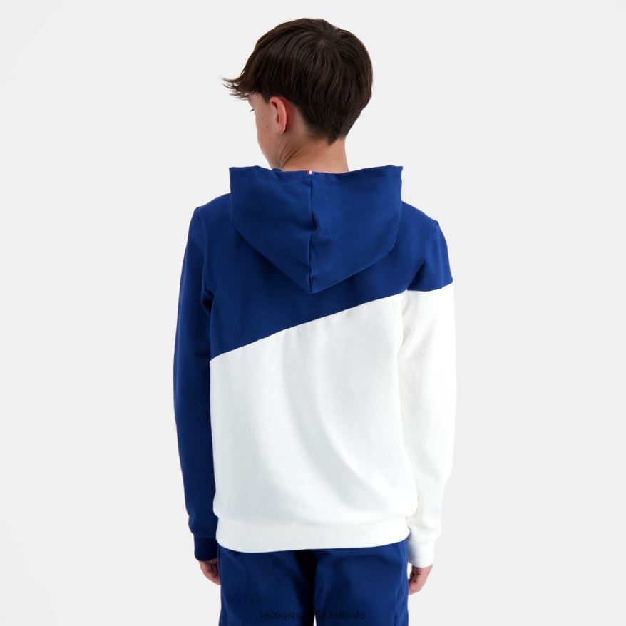 Le Coq Sportif roupas moletom com capuz azul crianças 84V684395