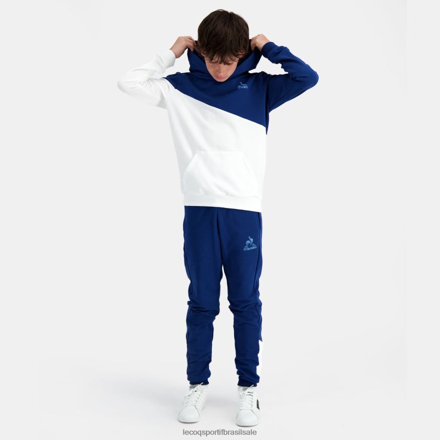 Le Coq Sportif roupas moletom com capuz azul crianças 84V684395