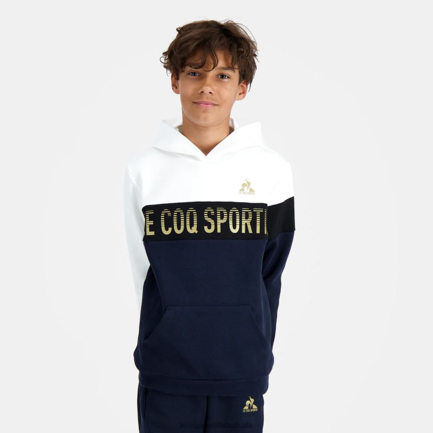Le Coq Sportif roupas moletom com capuz azul crianças 84V684638