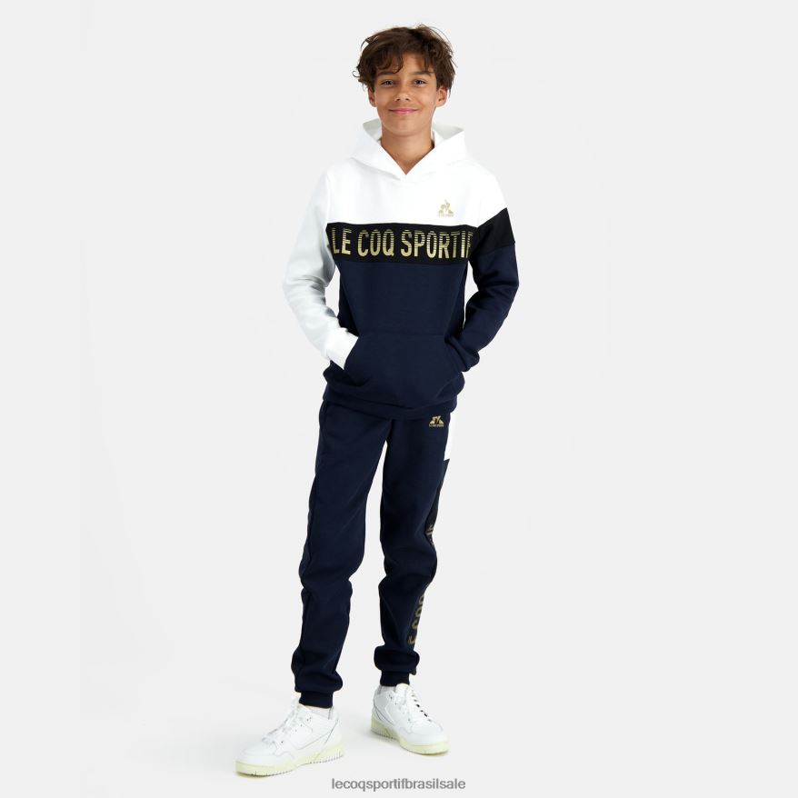 Le Coq Sportif roupas moletom com capuz azul crianças 84V684638