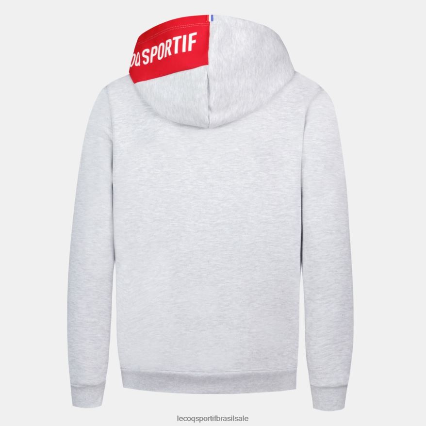 Le Coq Sportif roupas moletom com capuz cinza crianças 84V684393