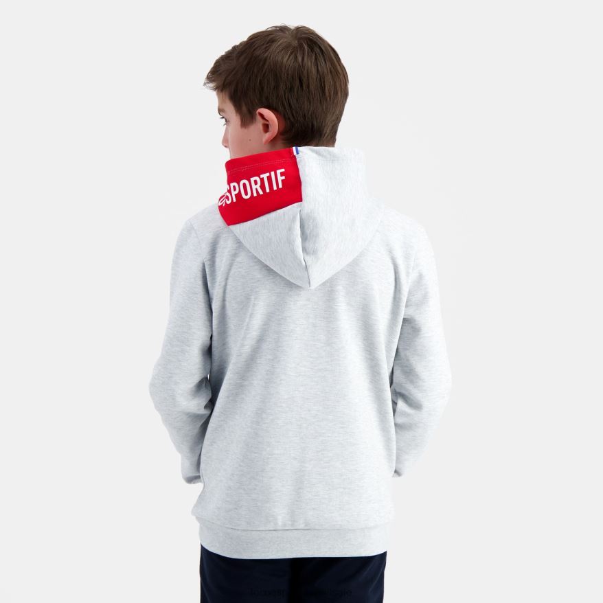 Le Coq Sportif roupas moletom com capuz cinza crianças 84V684393