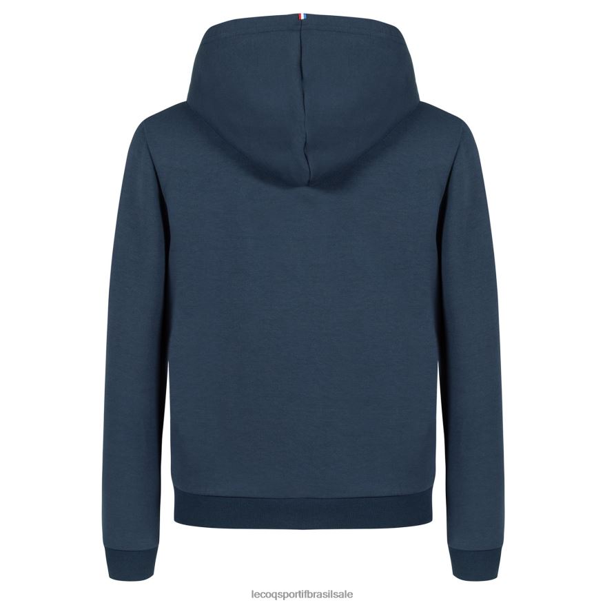 Le Coq Sportif roupas moletom com capuz e zíper azul crianças 84V684670