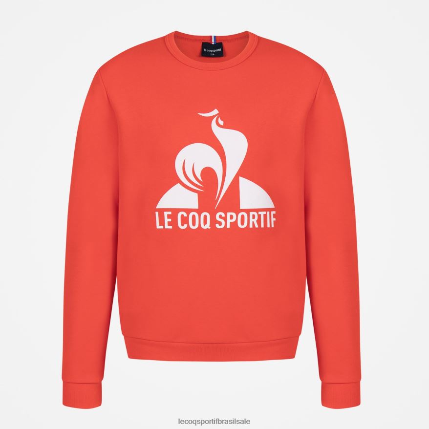 Le Coq Sportif roupas moletom vermelho crianças 84V684659