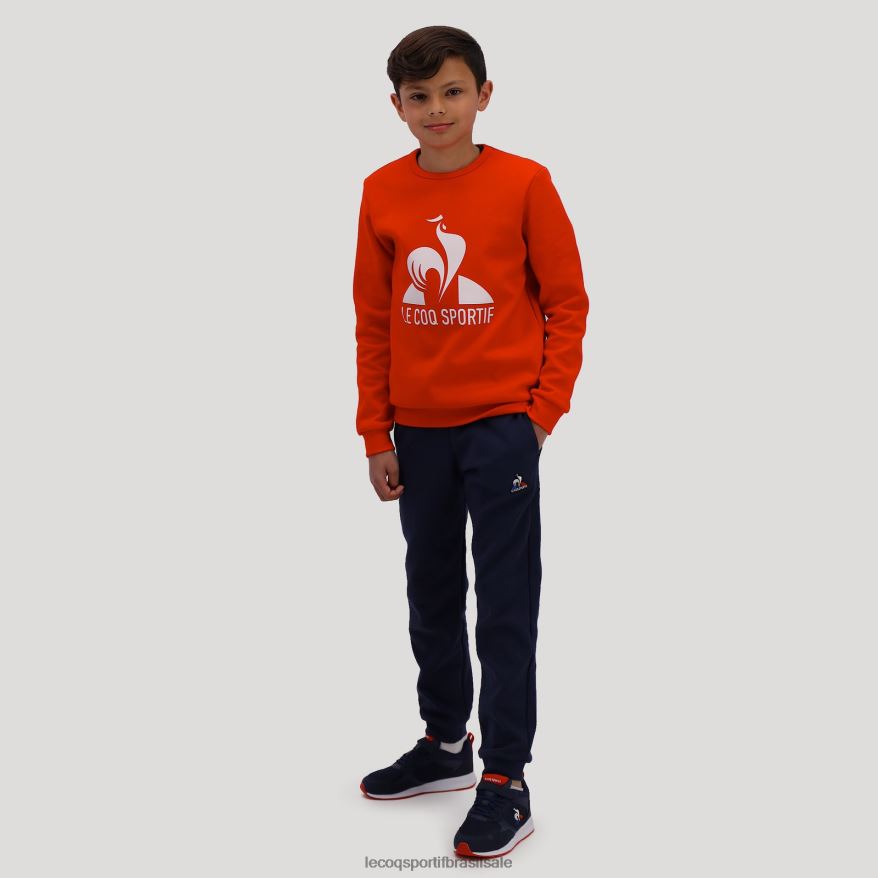 Le Coq Sportif roupas moletom vermelho crianças 84V684659
