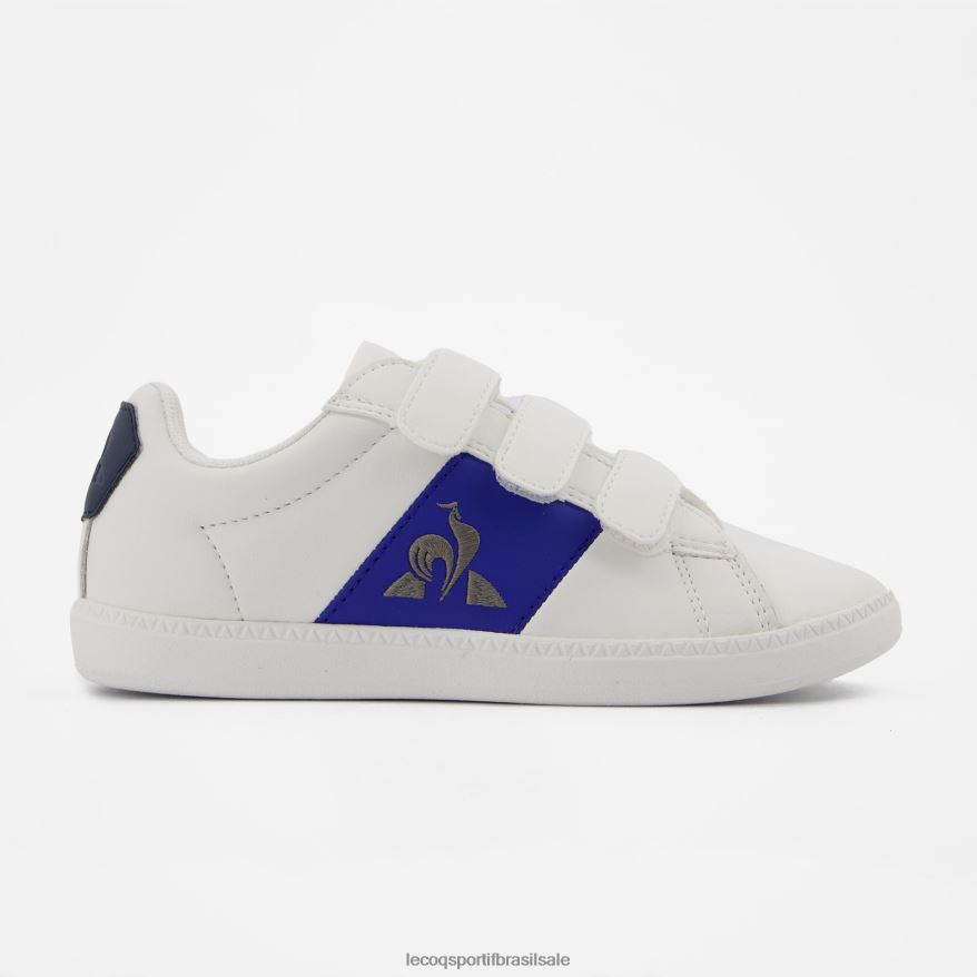 Le Coq Sportif sapato quadra de sapatosclássico branco crianças 84V684420