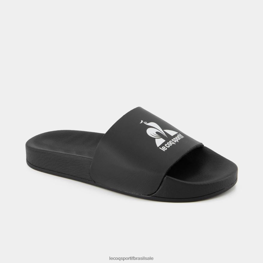 Le Coq Sportif sapato slides feitos na França pretos crianças 84V684426