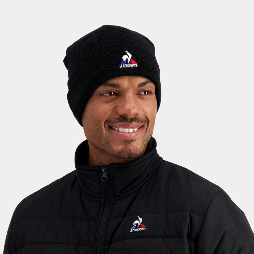 Le Coq Sportif acessórios gorro preto homens 84V684305