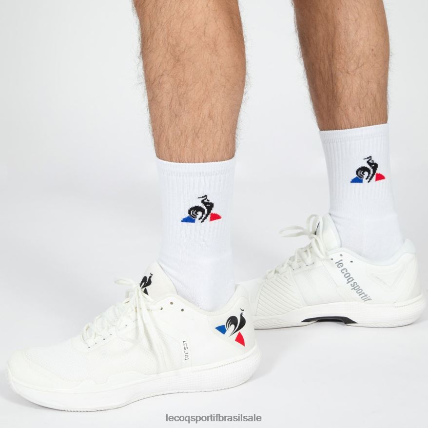 Le Coq Sportif acessórios meias de futebol brancas homens 84V684292