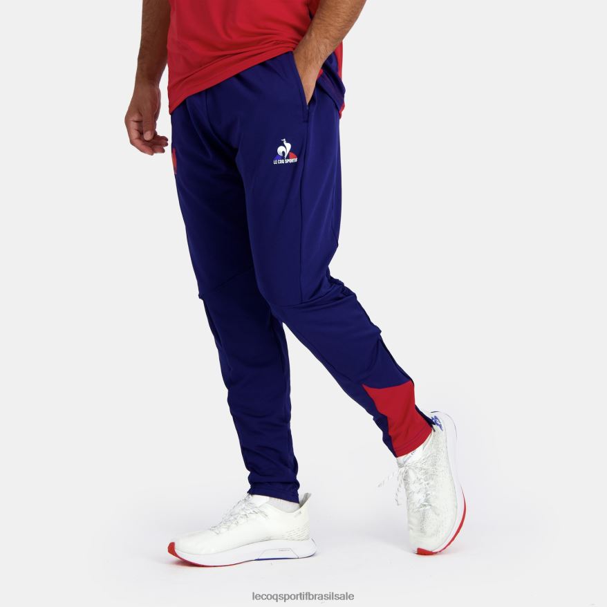 Le Coq Sportif roupas calças de moda azul homens 84V68496