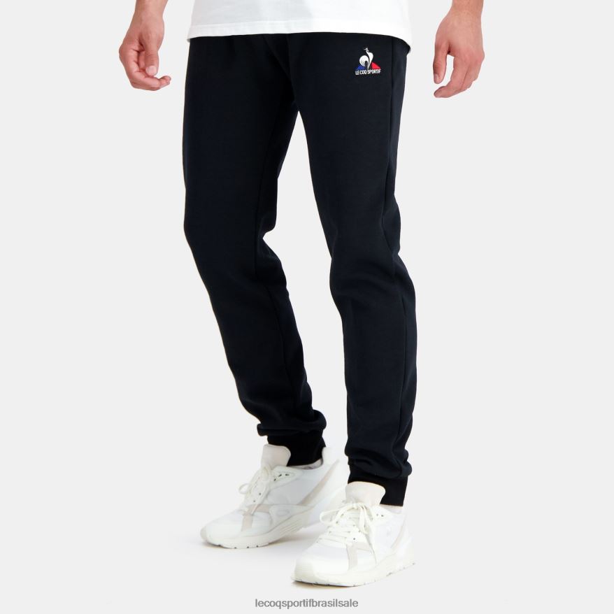 Le Coq Sportif roupas calças de moda pretas homens 84V684106
