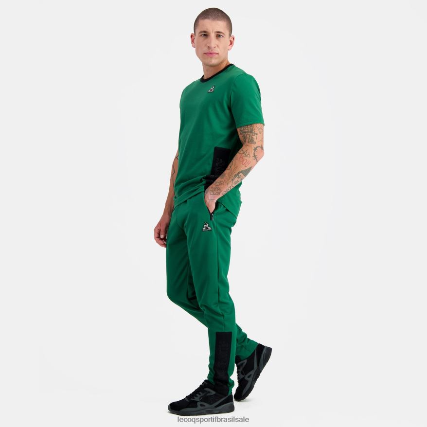 Le Coq Sportif roupas calças verdes homens 84V684501