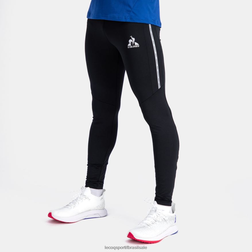 Le Coq Sportif roupas legging preta homens 84V68497