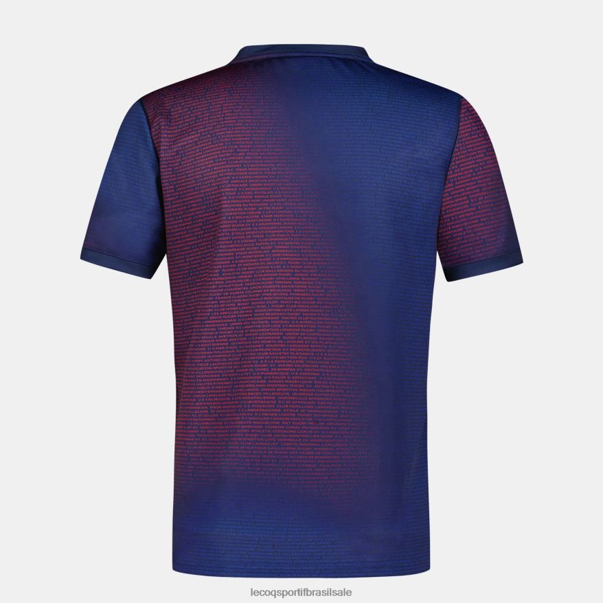 Le Coq Sportif roupas camisa pré-jogo - xv de france azul homens 84V684173