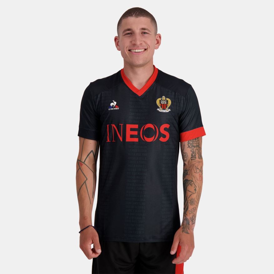 Le Coq Sportif roupas camisa preta homens 84V684702