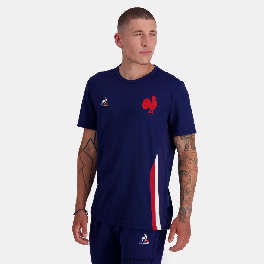 Le Coq Sportif roupas camiseta azul homens 84V684216