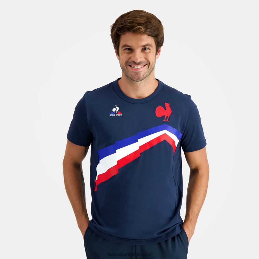 Le Coq Sportif roupas camiseta azul homens 84V684471
