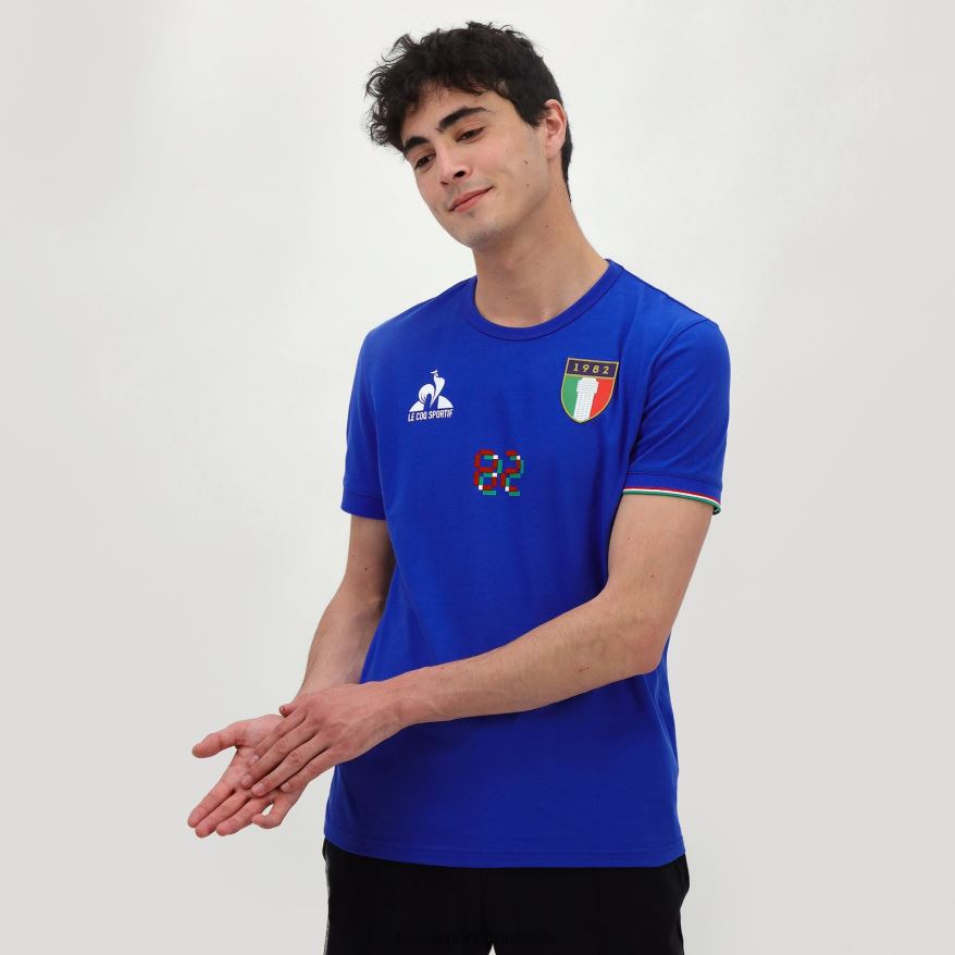 Le Coq Sportif roupas camiseta azul homens 84V684473