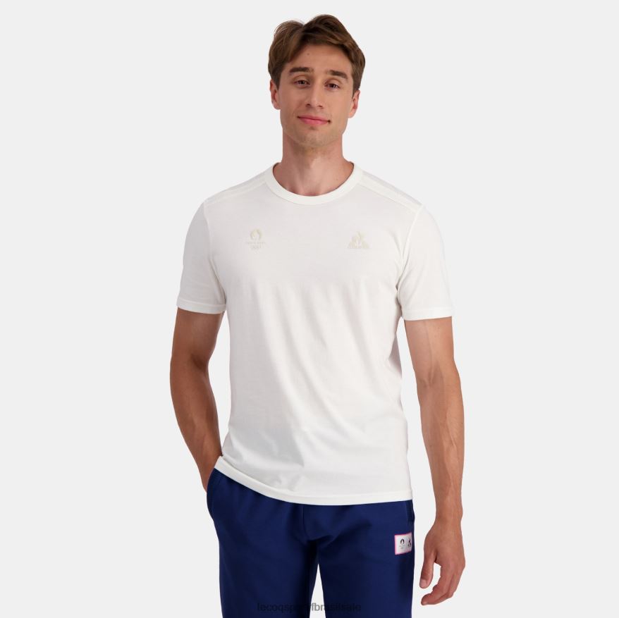 Le Coq Sportif roupas camiseta branca homens 84V684205