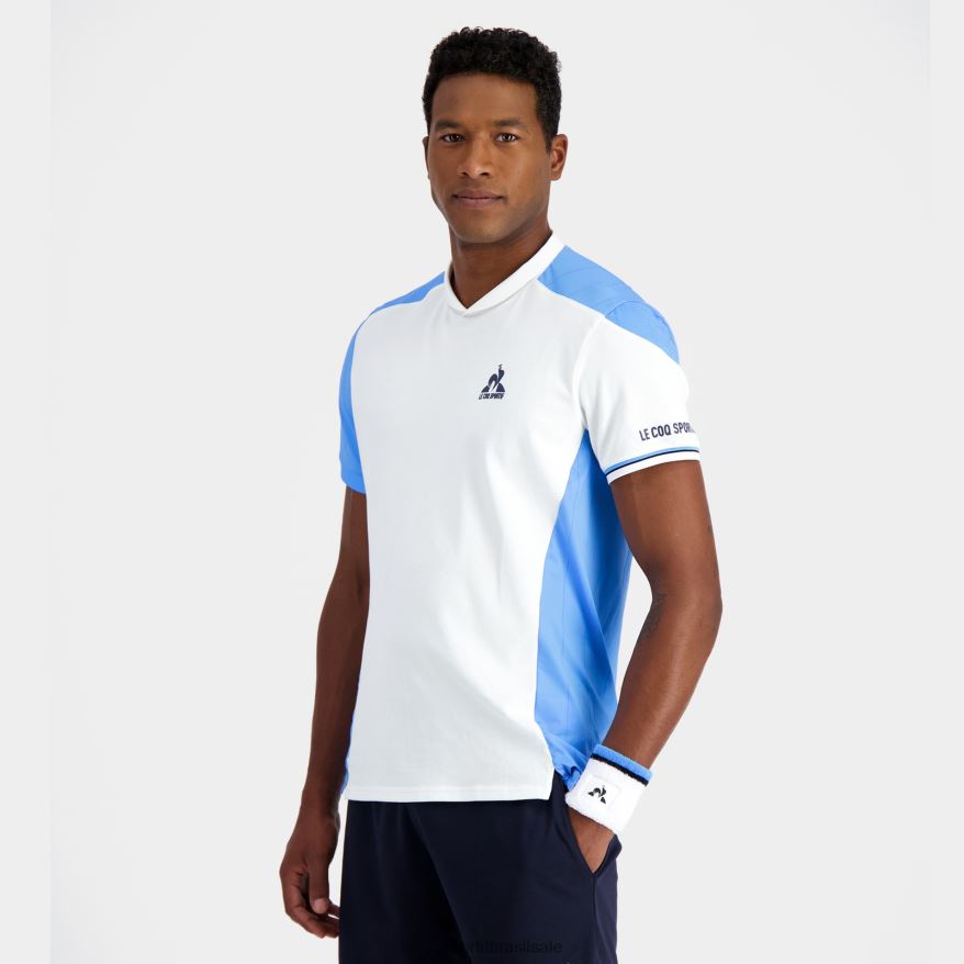 Le Coq Sportif roupas camiseta branca homens 84V684212
