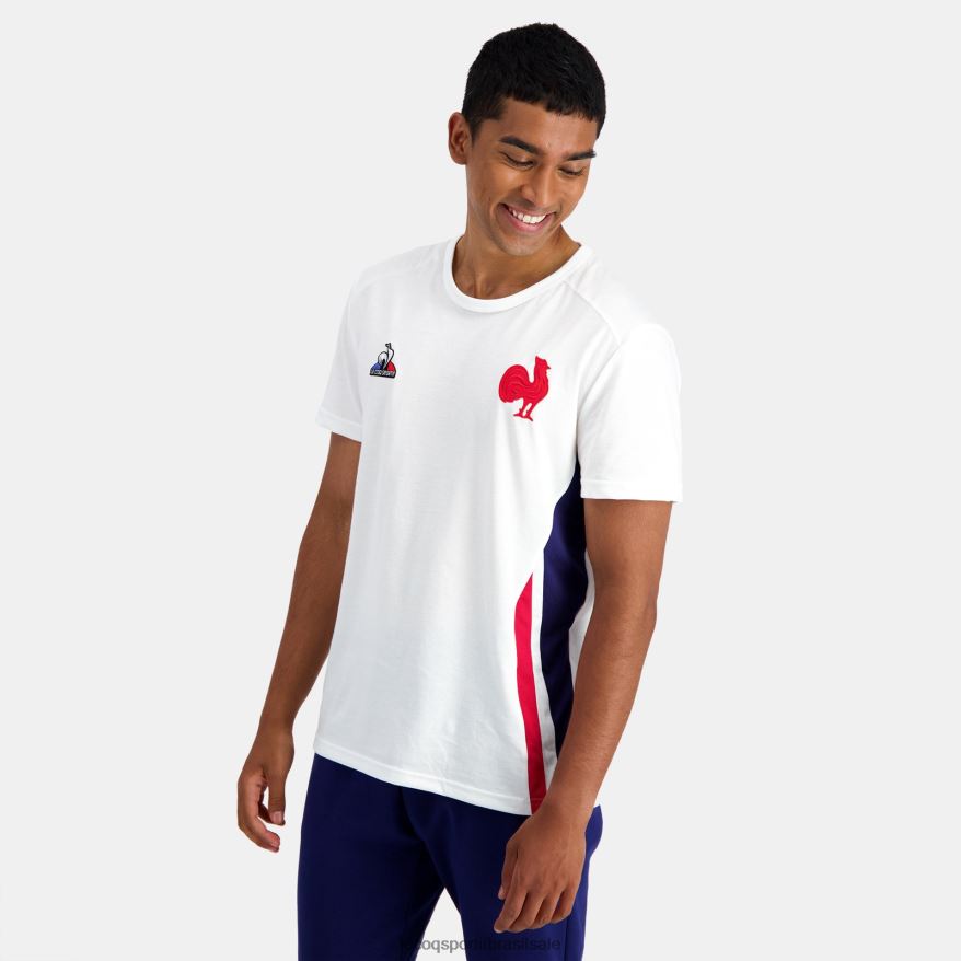 Le Coq Sportif roupas camiseta branca homens 84V684215