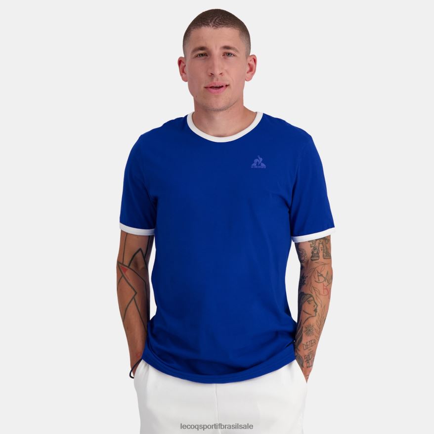 Le Coq Sportif roupas camiseta da moda azul homens 84V684139