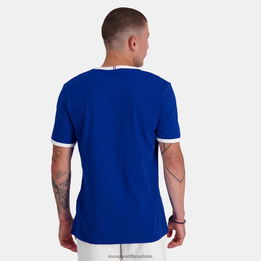 Le Coq Sportif roupas camiseta da moda azul homens 84V684139
