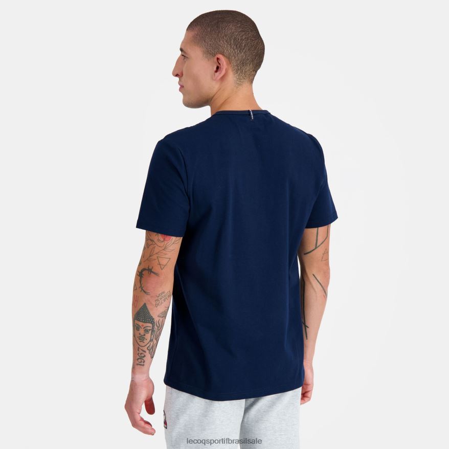 Le Coq Sportif roupas camiseta da moda azul homens 84V684140
