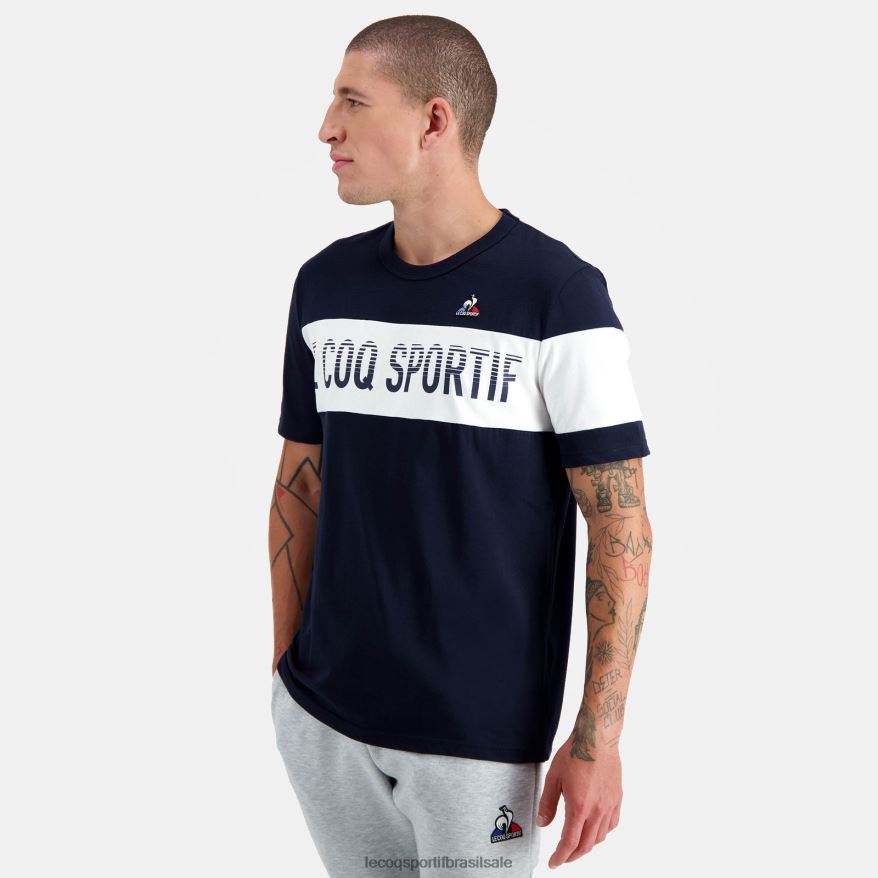Le Coq Sportif roupas camiseta da moda azul homens 84V684142
