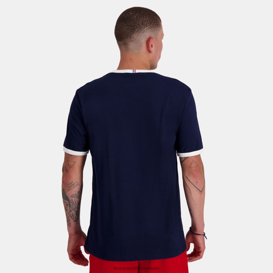 Le Coq Sportif roupas camiseta da moda azul homens 84V684143