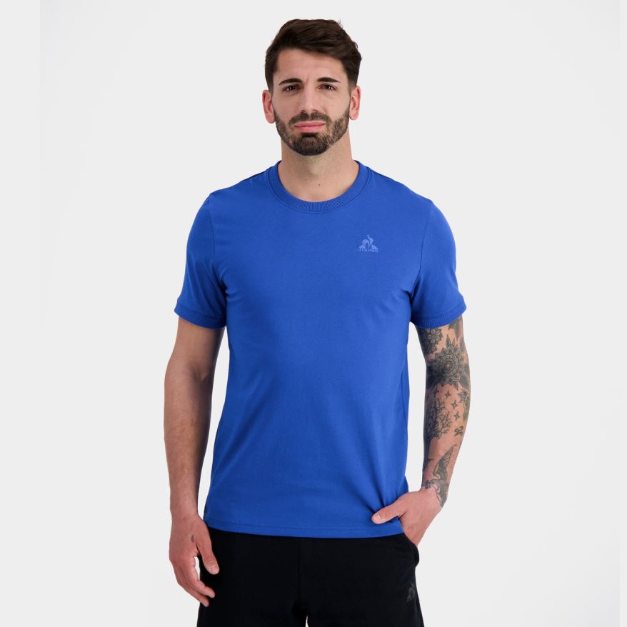 Le Coq Sportif roupas camiseta da moda azul homens 84V684144