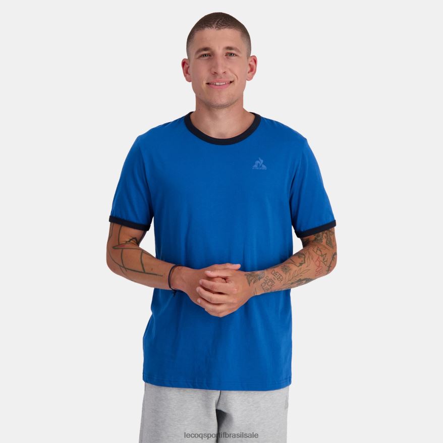 Le Coq Sportif roupas camiseta da moda azul homens 84V684145
