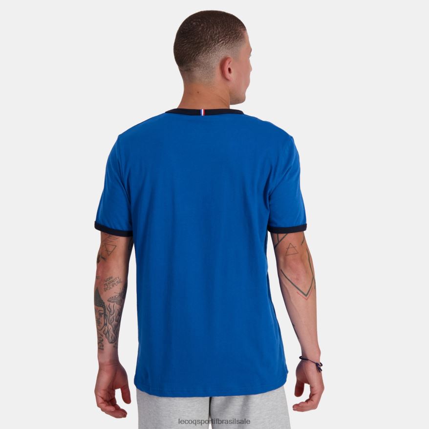 Le Coq Sportif roupas camiseta da moda azul homens 84V684145
