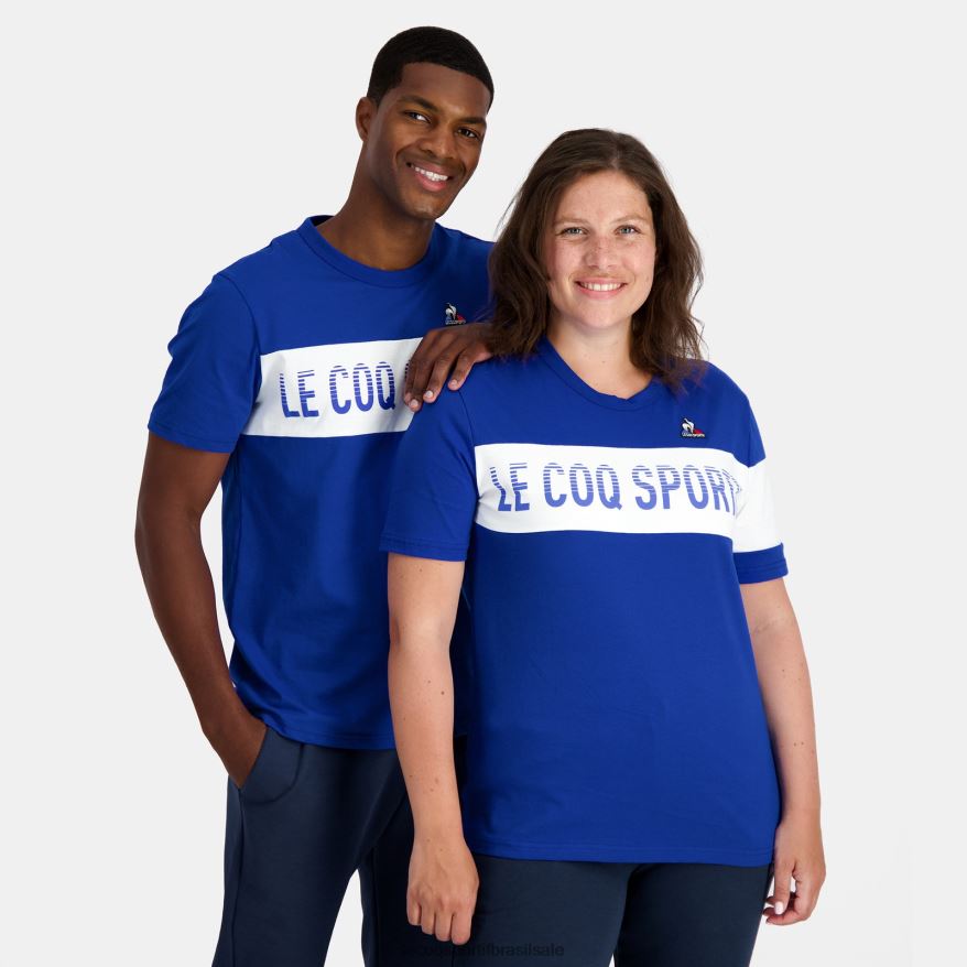 Le Coq Sportif roupas camiseta da moda azul homens 84V684161