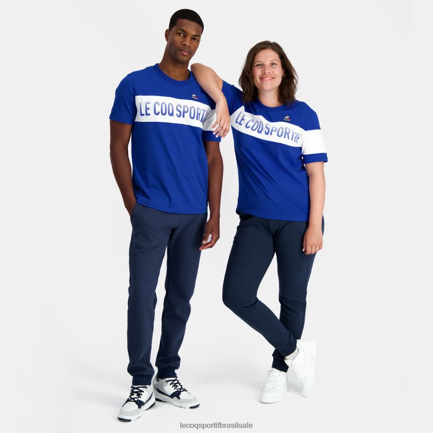 Le Coq Sportif roupas camiseta da moda azul homens 84V684161