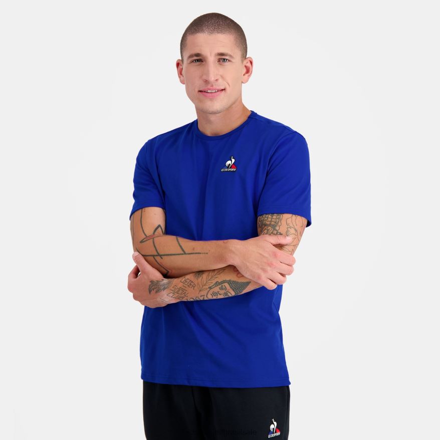 Le Coq Sportif roupas camiseta da moda azul homens 84V684178