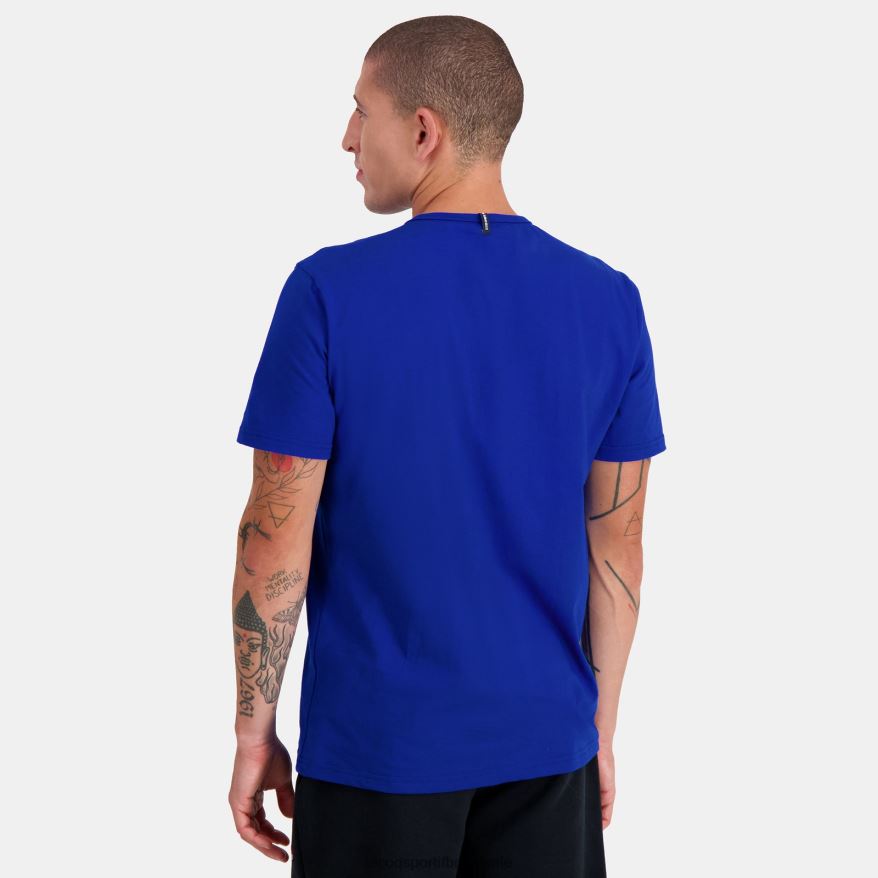 Le Coq Sportif roupas camiseta da moda azul homens 84V684178