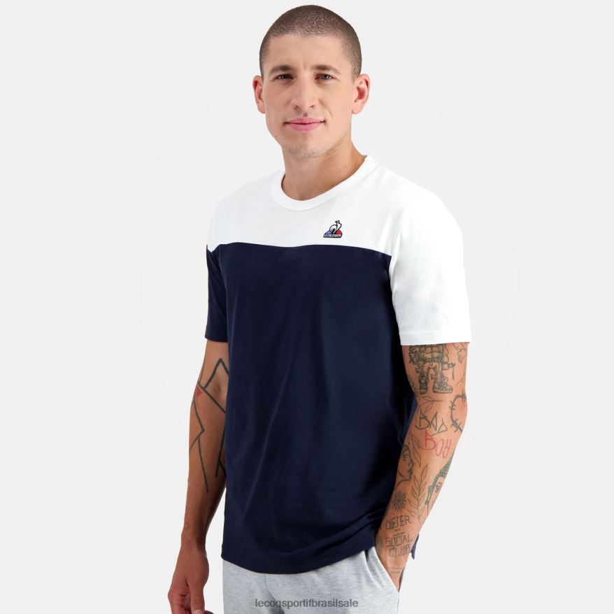 Le Coq Sportif roupas camiseta da moda azul homens 84V684182