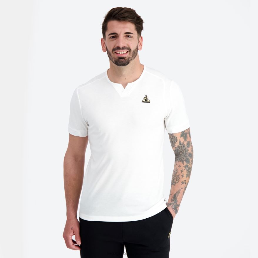 Le Coq Sportif roupas camiseta da moda branca homens 84V684147