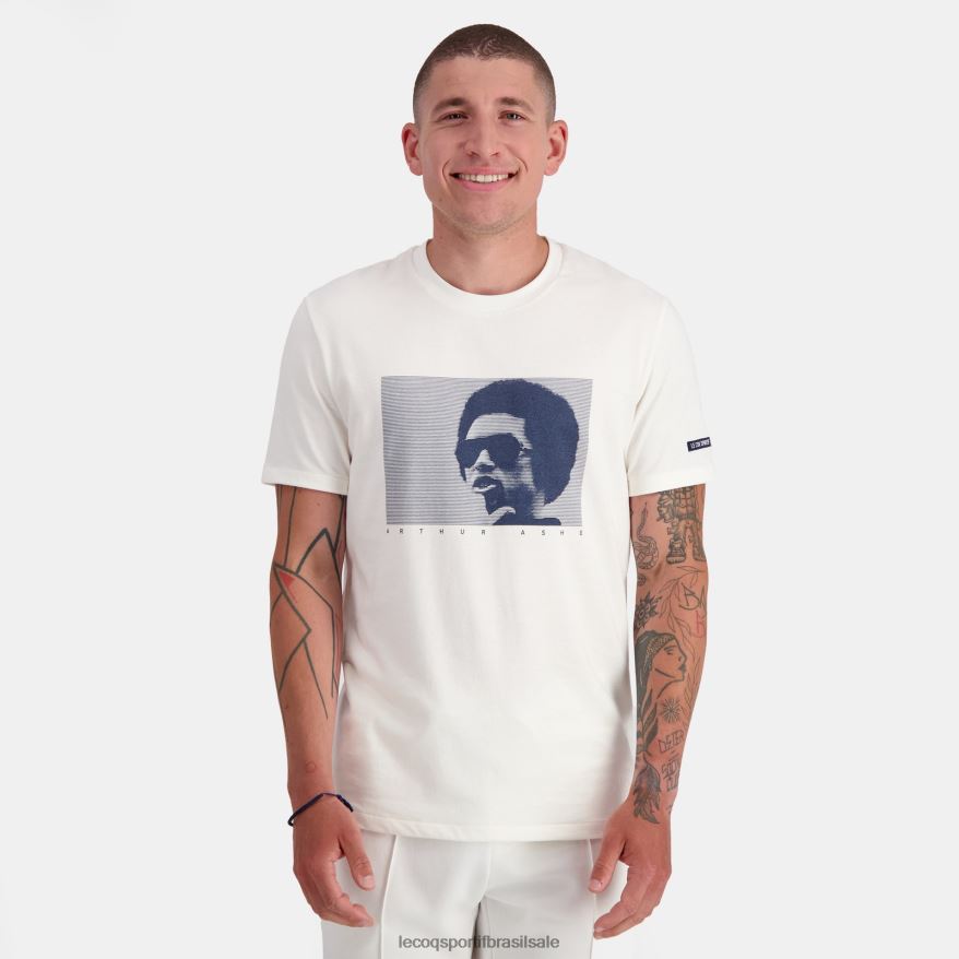 Le Coq Sportif roupas camiseta da moda branca homens 84V684159