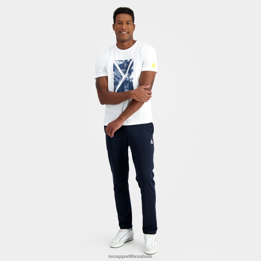 Le Coq Sportif roupas camiseta da moda branca homens 84V684160