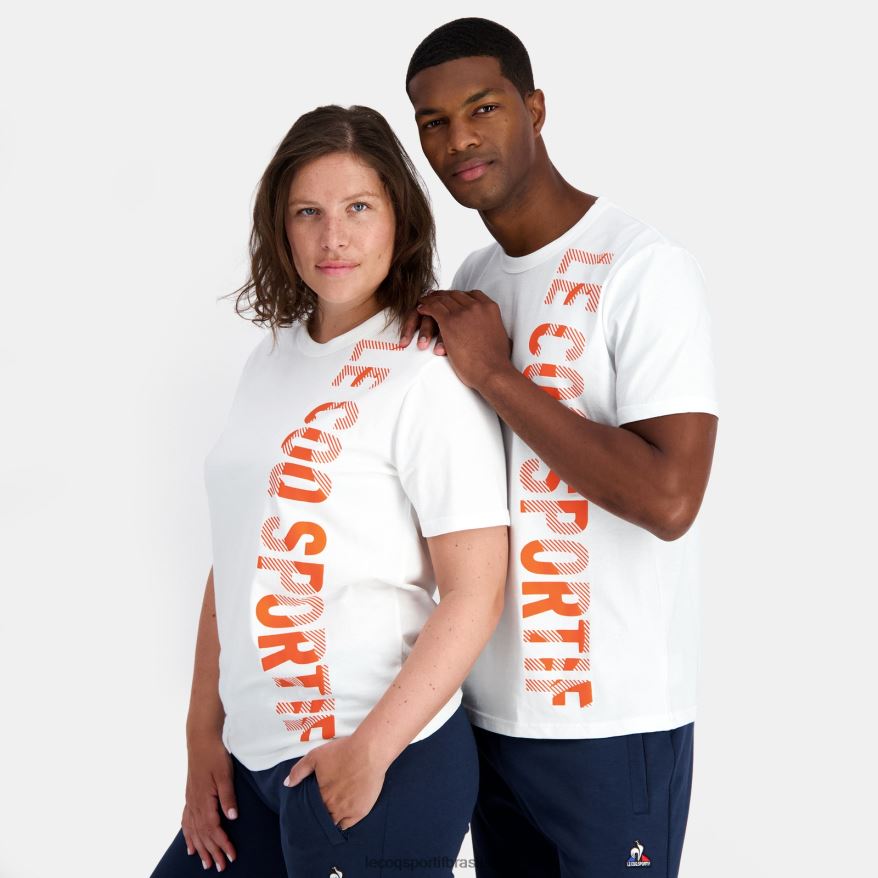 Le Coq Sportif roupas camiseta da moda branca homens 84V684162