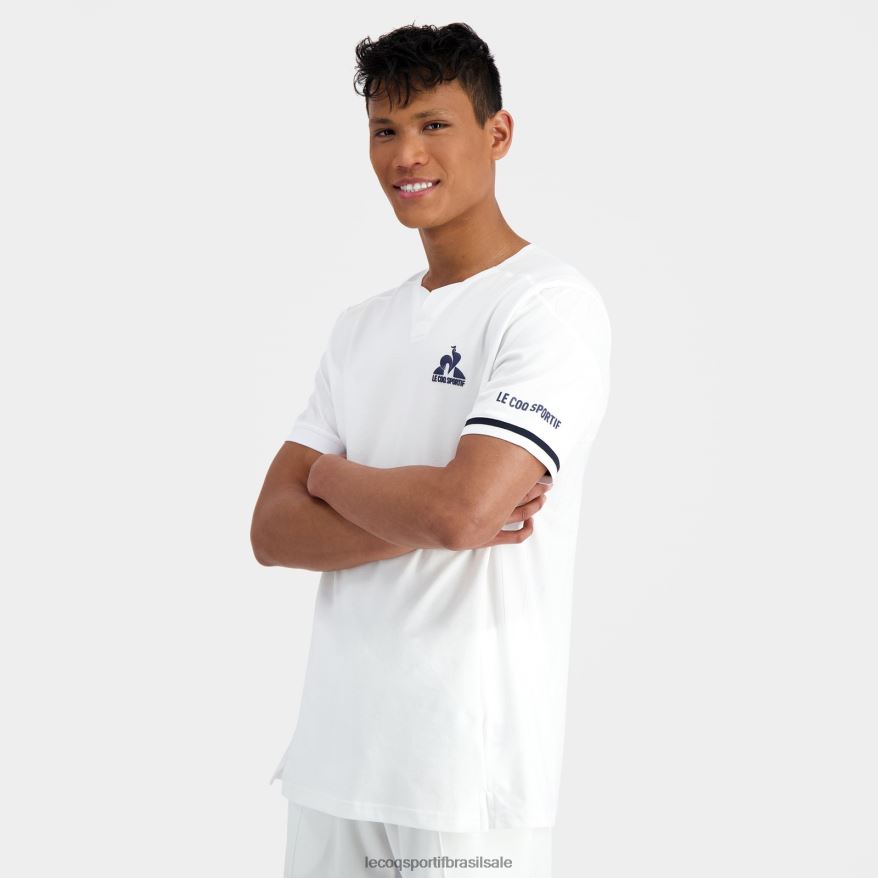 Le Coq Sportif roupas camiseta da moda branca homens 84V684165