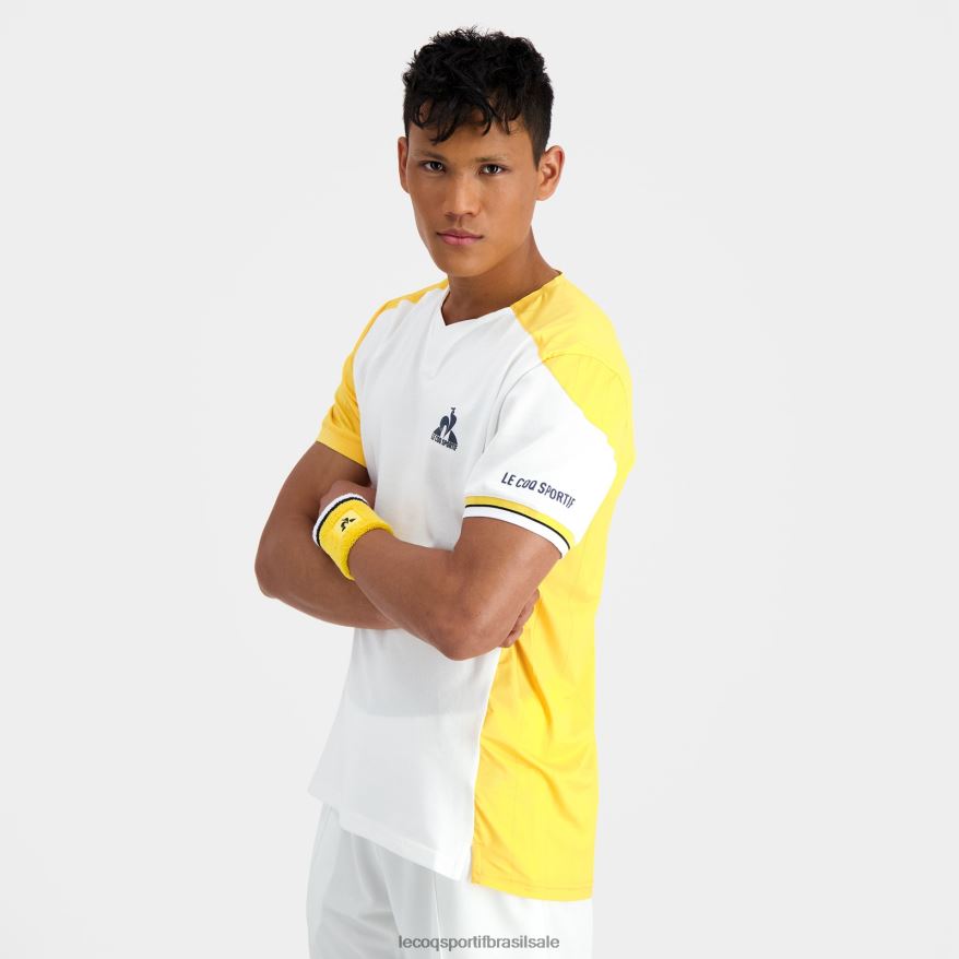 Le Coq Sportif roupas camiseta da moda branca homens 84V684166