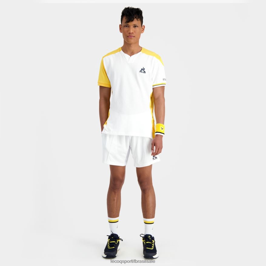 Le Coq Sportif roupas camiseta da moda branca homens 84V684166