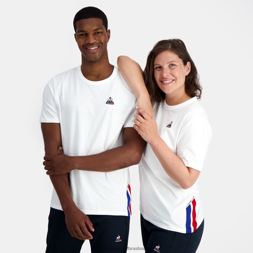 Le Coq Sportif roupas camiseta da moda branca homens 84V684170