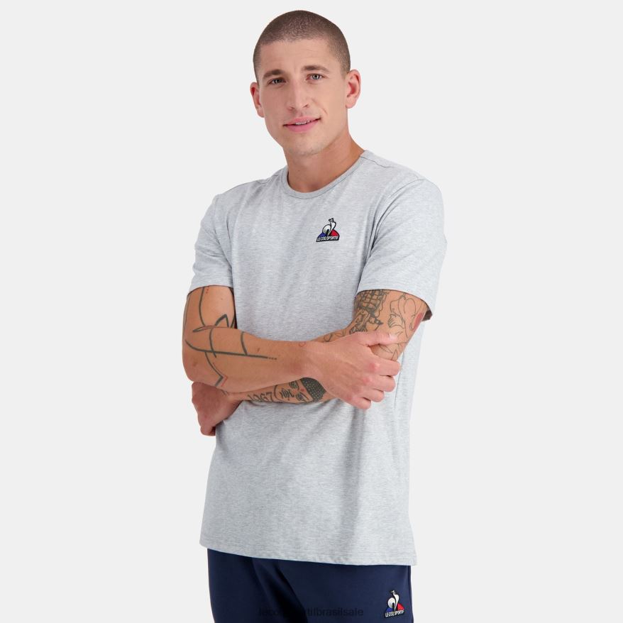 Le Coq Sportif roupas camiseta da moda cinza homens 84V684179