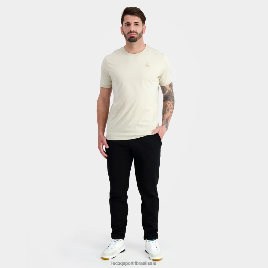 Le Coq Sportif roupas camiseta da moda marrom homens 84V684156