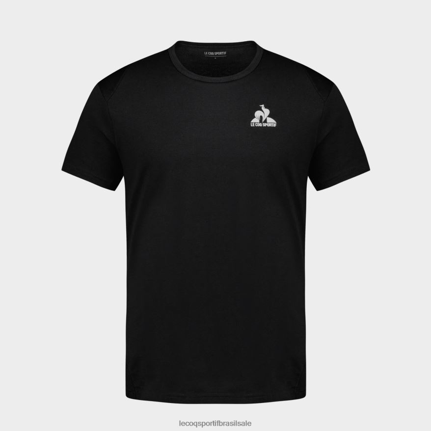 Le Coq Sportif roupas camiseta da moda preta homens 84V684174
